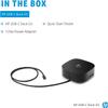 HP USB-C Essential Dock G5 (8 in 1 Adapter for USB-C and Thunderbolt-Enabled Laptops, Notebooks and PCs - Single Cable for Charging, Networking, or Data Transfers), Black view 4