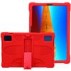 AKNICI Silicone Case for TECLAST M50HD/TECLAST M50/TECLAST M50 Pro/TECLAST M40Plus/TECLAST P30S/TECLAST P40HD/Blackview Tab 12 Pro/Blackview Tab 7 Pro/OSCAL Pad10, Kickstand Shoulder Strap, Red view 1