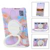 AKNICI Silicone Case for TECLAST M50HD/TECLAST M50/TECLAST M50 Pro/TECLAST M40Plus/TECLAST P30S/TECLAST P40HD/Blackview Tab 12 Pro/Blackview Tab 7 Pro/OSCAL Pad10, 360 Rotating Stand, Rose Purple view 3