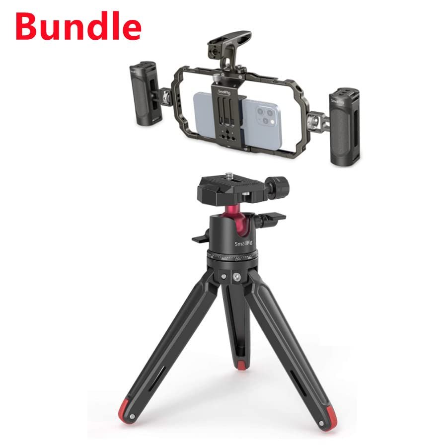 Bundle: SmallRig Universal Phone Video Rig Kit 3155B+ SmallRig Mini Tripod for Camera Phone BUT2664