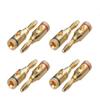 Accessonico 4 Pairs 8 Plugs Speaker Banana Plugs Gold Plated  Open Screw Type Brass Connector for Speaker Stereo Wire, Home Theater Audio (8 pcs/4 Red 4 Black) view 1