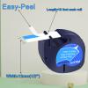 NineLeaf Compatible for DYMO LetraTag Refills 91335 S0721650 Blue Plastic Label Tape 12mm x 4m (1/2" x 13') Black on Blue Label Maker Tape Refill for Letratag Plus LT100H LT100T QX50, 5-Pack view 2