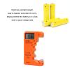 Battery Tester, Universal Battery Checker Small Battery Tester for C, , AAA, D, N, 9V, 6F22 Battery 1.5V 3V Button Battery, Battery Tester Checker (Orange) view 3