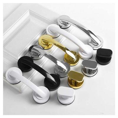HWASH Bathroom Suction Cup Handle, Sliding Door Window Fridge Drawer Refrigerator Cupboard Pulls Safety Shower Bath Non-Slip Grip 60x190mm 1PCS (Color : Silver, Size : 190x60mm)