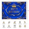 KUKUSOUL 7x5ft Prince Birthday Party Backdrop Crown Photography Background Golden Crown Boy Kids Adults Baby Shower Cake Table Wall Decoration Photo Booth Props KUBYC067 view 3