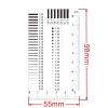 RADHAX Microscope Kit Measuring Pass Point Gauge Wire Gauge Transparent Film Ruler Microscope Lens Adapters (Color : 98x55mm) view 2
