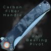 TACTICAL GEARZ Pocket Folding Knife for EDC, Carbon Fiber Handle, D2 Steel Blade, Includes Sheath (Okab) view 4