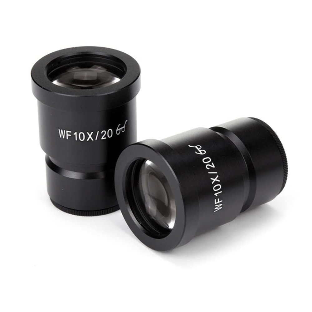 RADHAX Microscope Kit 2PCS WF10X Microscope Eyepieces for Stereo Microscope with Reticle Wide Field High Eyepoint Eyepiece Lens Microscope Lens Adapters (Color : WF10X MS30.5mm)