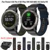COOVS 26 22mm Quick Release Watchband Strap for Garmin Fenix 6 6X Pro 5X 5Plus MK2i Enduro D2 Delta PX Watch Easyfit Wrist Band (Color : P, Size : 26mm D2 Delta PX) view 2
