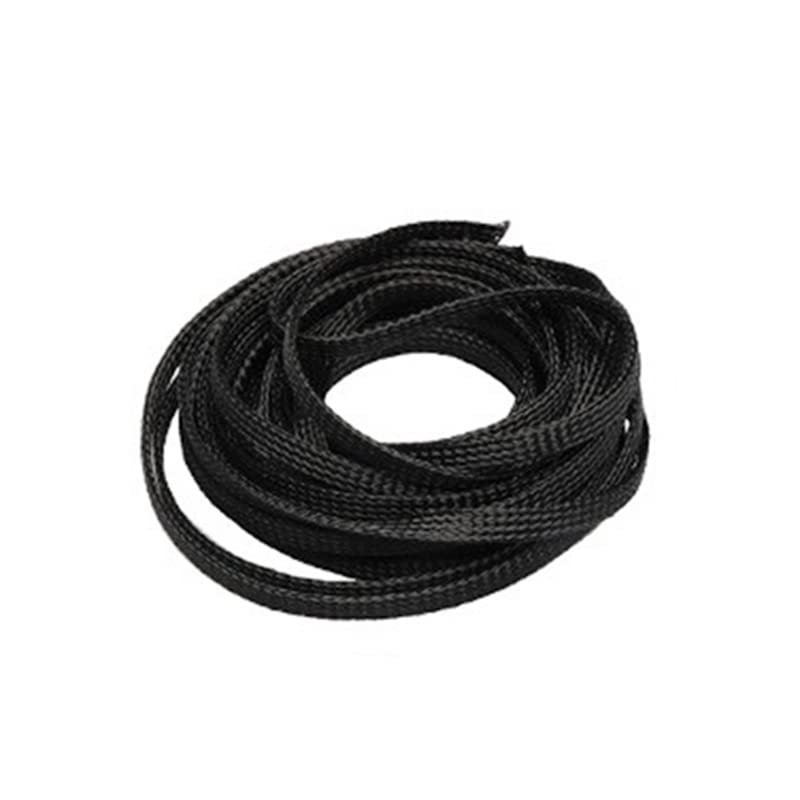 MOZTO 1pcs Braided Cable Sleeve Black, for DIY Insulated Expandable Sheathing 2/4/6/8/10/12/15/20/25mm Wire Protection (Color : 100M, Size : 25mm)