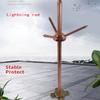 PROPFE Lightning Rod Suitable for Wireless Radar Lightning Protection System of Communication Equipment Pure Copper can be Assembled with Non-Destructive Lightning Rod (Size: 0.5M) view 4