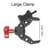 Came-TV V-Mount Battery Clamp Large Open Angle and Solid Structure Adapter with 1/4 and 3/8 inches Screw Holes Mounting to Light Stand or Tripod view 3