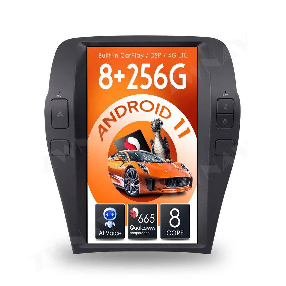 ZWNAV Android 11 Tesla Car Stereo for Chevrolet Camaro 2010-2021,256GB ROM, Qualcomm Snapdragon,IPS Touch Screen, Car GPS Navigation Head Unit, Bluetooth