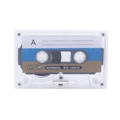 WEISHA Blank Cassette Tape Blank Tapes for Speech Music Recording Standard Empty Cassette Tape with 60Mins Magnetic Audio Tape Recording(1PC,White)