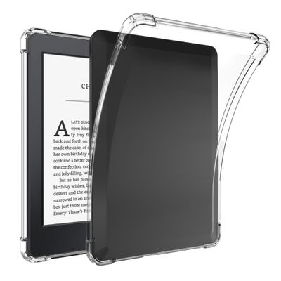 SFFINE Clear Case for 6" Kindle Paperwhite 10th Generation 2018 (Model:PQ94WIF), Transparent Protective Thin Slim Soft TPU Cover for Paperwhite 4 10th Gen 6 Inch