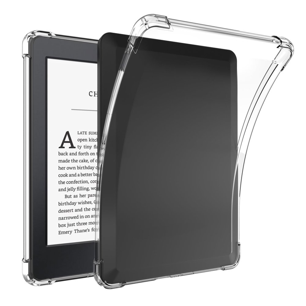 SFFINE Clear Case for 6" Kindle Paperwhite 10th Generation 2018 (Model:PQ94WIF), Transparent Protective Thin Slim Soft TPU Cover for Paperwhite 4 10th Gen 6 Inch