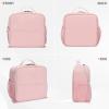 BAIGIO Camera Bag Insert Handbag Inner Case Large Capacity Small Camera Insert Bag Shockproof and Water-resistant DSLR SLR Foldable Protective Camera Organizer Cube Padded Camera Bag Pink view 3