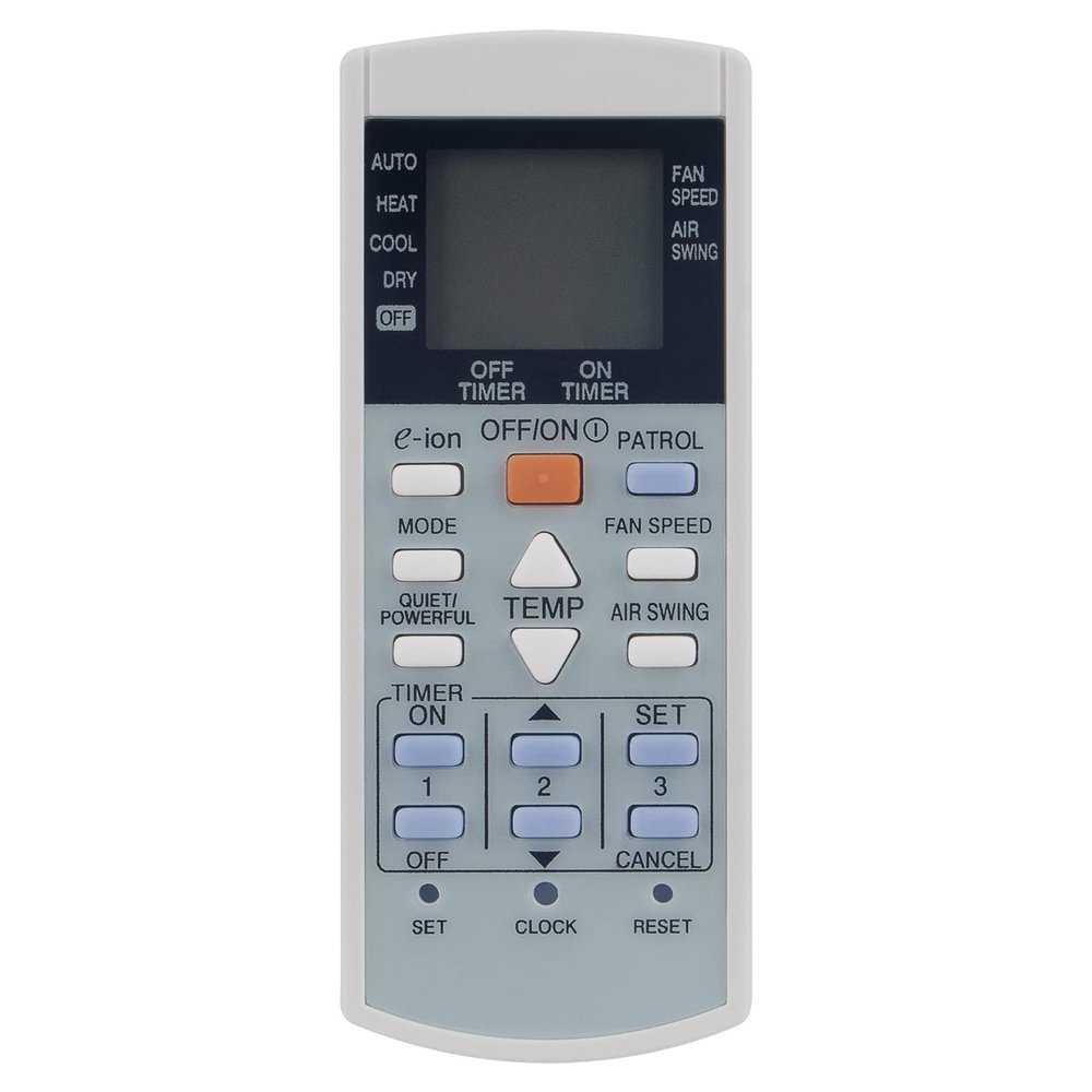 A75C2913 Replaced Remote Control fit for Panasonic Air Conditioner CWA75C2913 A75C3716(K-PN1122) CS-E18RKUAW CU-E12RKUA CS-E24RKUAW CS-E12RKUAW CU-E9RKUA CU-E18RKUA
