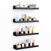 upsimples 4 Pcs 15" Acrylic Shelves for Wall Organize and Display, Black view 1