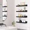 upsimples 4 Pcs 15" Acrylic Shelves for Wall Organize and Display, Black view 3