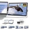 Laptop Screen Extender, 14.1" FHD 1080P IPS Laptop Monitor Extender Dual Screen, Swivel Attachable Portable Monitor for Laptops with USB-C/HDMI Port, Plug n Play for Windows/Mac/Android view 1