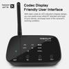 SIMOLIO Bluetooth Receiver with EQ & BT Codec Display, 197FT Wireless Audio Adapter with aptX LL & aptX HD for Home Stereo Speakers Music Streaming System, RCA Bluetooth Receiver w/Volume Control view 2