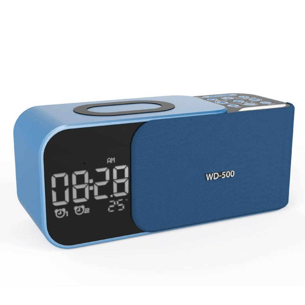 MBETA Three-in-one Wireless Charger Bluetooth Speaker Clock Dual Alarm Clock Bluetooth Audio