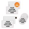 Paintechz Custom Credit Card USB Flash Drives 500 Pack, Personalized Logo Text Bulk - as Corporate Gifts and Promotional Giveaways - Customizable 2GB view 1