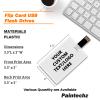 Paintechz Custom Credit Card USB Flash Drives 500 Pack, Personalized Logo Text Bulk - as Corporate Gifts and Promotional Giveaways - Customizable 2GB view 3