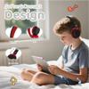 MIDOLA Kids Headphones Bluetooth 5.3 Wireless 60H Play Time Volume Limited 85/110dB Over Ear Foldable Protection Headset/Wired Aux Built-in Mic for Boy Girl Travel School Pad Tablet Black view 3