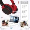MIDOLA Kids Headphones Bluetooth 5.3 Wireless 60H Play Time Volume Limited 85/110dB Over Ear Foldable Protection Headset/Wired Aux Built-in Mic for Boy Girl Travel School Pad Tablet Black view 4