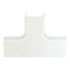 Cable Central LLC (10 Pack) 1.25 inch Surface Mount Cable Raceway, White, Tee view 1