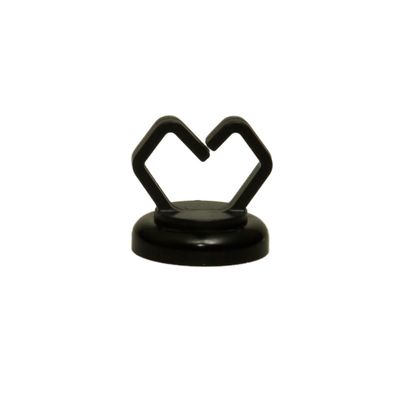 Cable Central LLC (10 Pack 1/2 inch Black Magnetic Cable Holder, 10 pound pull force, Strong Polymer Cable Holder, Plenum Rated, UL Listed, 10 pieces/bag