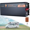 1000W/1500W/2000W/3000W/3500W Pure Sine Wave Inverter 12V/24V/48V DC to 110V /230V AC Converter for Home, RV, Power Inverter 12V to 110V with 3 AC Port and 1 USB,Remote Controller,2000W-12Vto220V view 1