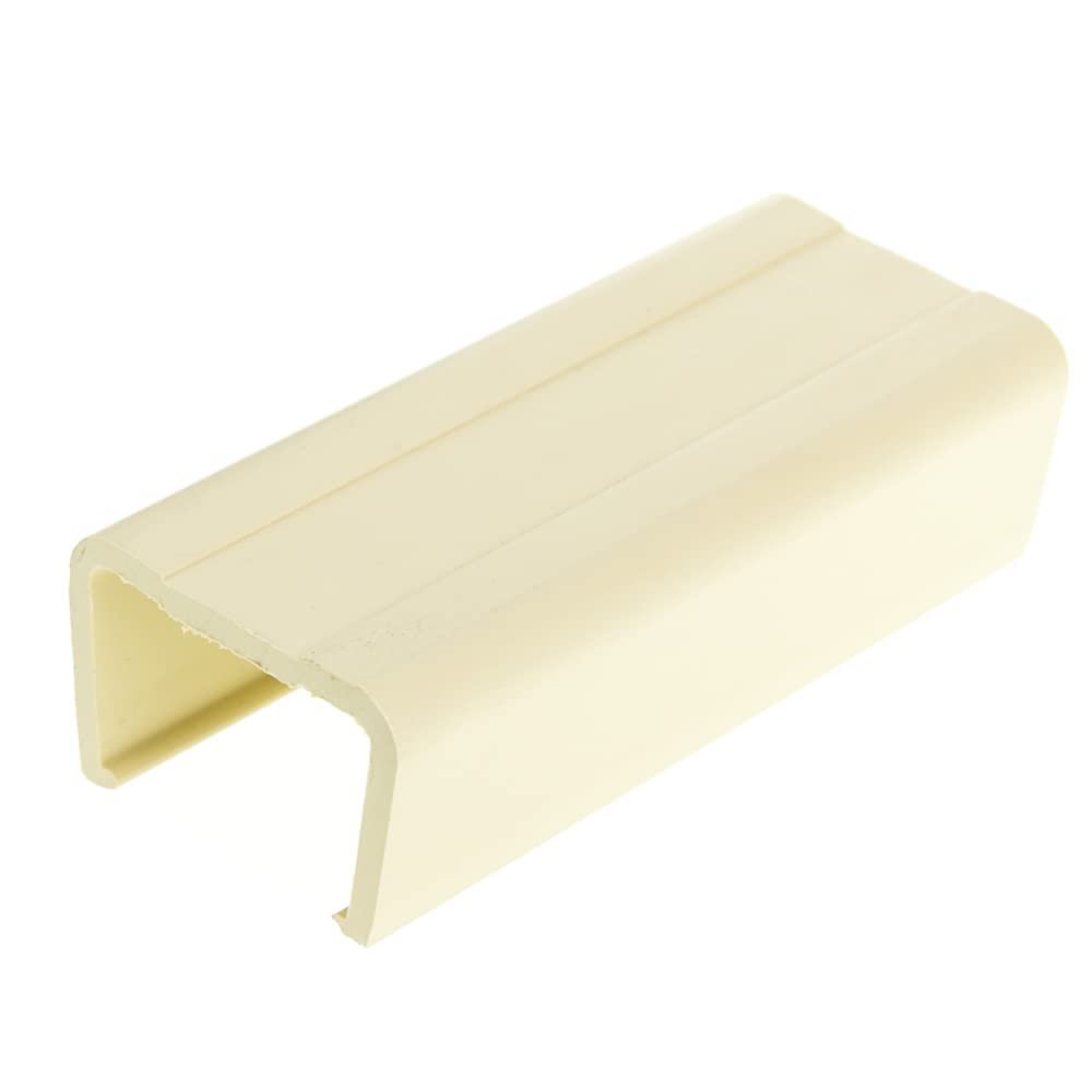Cable Central LLC (10 Pack) 1.25 inch Surface Mount Cable Raceway, Ivory, Joint Cover