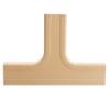 Cable Central LLC (10 Pack) 1.25 inch Surface Mount Cable Raceway, Ivory, Tee view 1