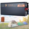FAIRYT Pure Sine Wave Power Inverter 1000W/1500W/2000W/3000W/3500W DC 12V/24V/48V to AC 110V /230V with 2 AC Outlets and 1USB & LED Display Remote Controller for RV Trucks,2000W-24Vto110V view 1