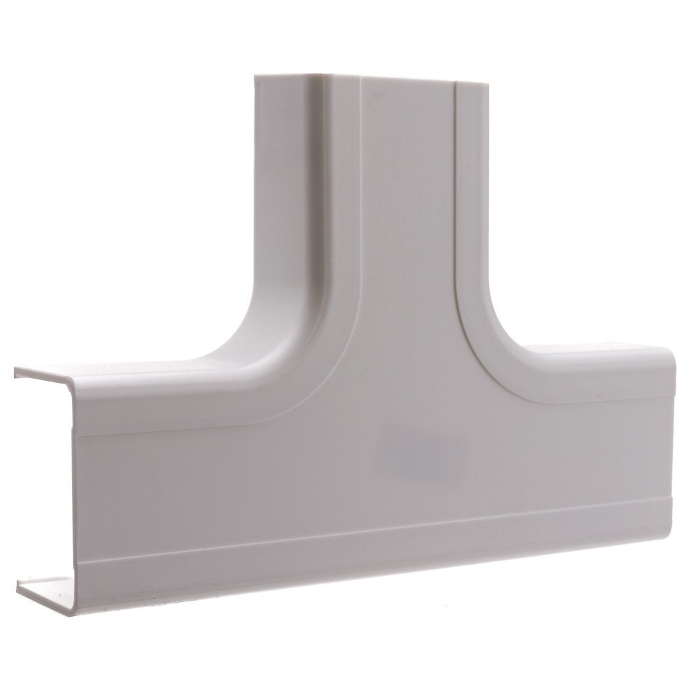Cable Central LLC (10 Pack) 1.75 inch Surface Mount Cable Raceway, White, Tee