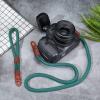 NBEADS Camera Strap, 37" Long Rope Camera Strap with Camera Wrist Strap Nylon Rope Camera Neck Shoulder Strap for Micro Single and DSLR Camera, Dark Green view 2