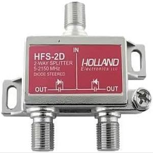 Cable Central LLC 2 Way Coaxial Cable Splitter (10 Pack) Bi-Directional Coax 5-2150MHz, Nickel Plated Cable Splitter Internet, TV Splitter, Satellite, Amplifier, Antenna, Analog & Digital Connections