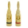 Cable Central LLC (10 Pack) Banana Plug for Speaker Cable, Brass, Black and Red, 2 Piece