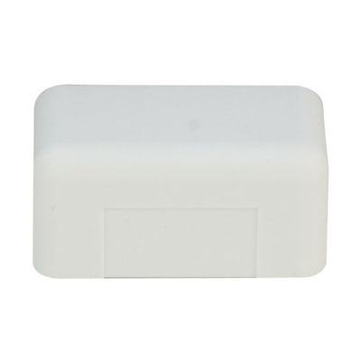 Cable Central LLC (10 Pack) 1.25 inch Surface Mount Cable Raceway, White, End Cap