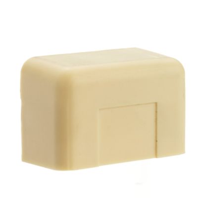 Cable Central LLC (10 Pack) 1.25 inch Surface Mount Cable Raceway, Ivory, End Cap