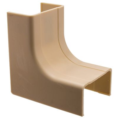 Cable Central LLC (10 Pack) 1.75 inch Surface Mount Cable Raceway, Ivory, Inside Corner/Base
