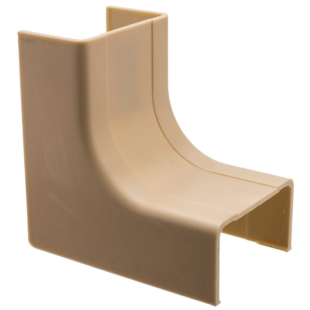 Cable Central LLC (10 Pack) 1.75 inch Surface Mount Cable Raceway, Ivory, Inside Corner/Base