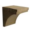 Modern Timber Craft Reclaimed Barnwood 4x6x6 Decorative Farmhouse Corbels | Rustic Wood Countertop Corbel Set of 2 view 2