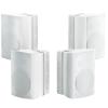 Herdio 800W 6.5 Inch Outdoor Speakers Bluetooth Waterproof Wired with Superior Amplifier, Wall Mounted Sound System, Enhanced Bass & Durable, Mountable Swivel Brackets, for Patio Home (2 Pairs, White) view 1