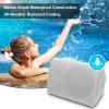 Herdio 800W 6.5 Inch Outdoor Speakers Bluetooth Waterproof Wired with Superior Amplifier, Wall Mounted Sound System, Enhanced Bass & Durable, Mountable Swivel Brackets, for Patio Home (2 Pairs, White) view 3