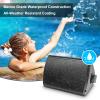 Herdio 6.5 inch 800W Outdoor Bluetooth Speakers Waterproof Wall Mounted Sound System with Multifunctional Amplifier, Powerful Bass & Stereo Sound, Easy to Install, for Patio Deck Porch (2 Pairs Black) view 3