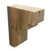 Modern Timber Craft Reclaimed Barnwood 3x8x6 Decorative Arched Corbels | Rustic Fireplace Mantel Corbel Set of 2 view 2